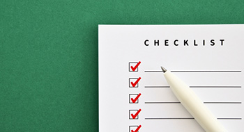 完了のチェック